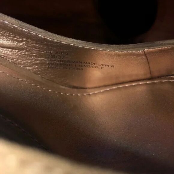 BCBG Paris Judd Taupe Colorblock Platform Stacked Heels Size 7 - Picture 8 of 11